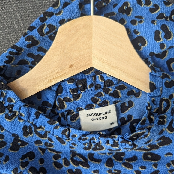 JDY blue print smock dress - Picture 2 of 3